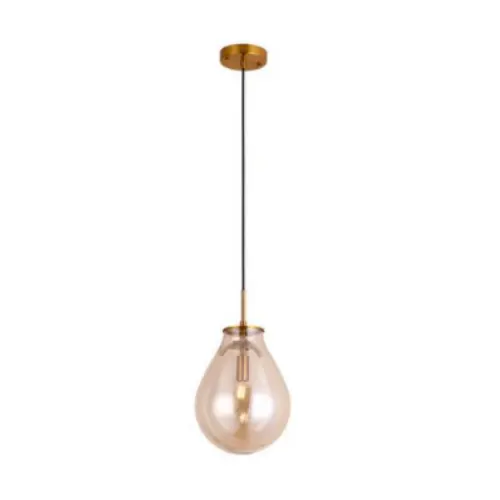 Pendente Caju 215X300cm Bronze/Conhaque - Bella Iluminação - Liven Casa