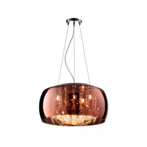 Pendente/Plafon Soho 50cm PD001 Cobre - Bella Iluminação - Liven Casa