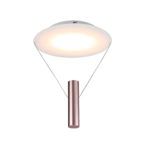 Plafon Led Tino 12W CD007 Gold/Branco - Bella Iluminação - Liven Casa
