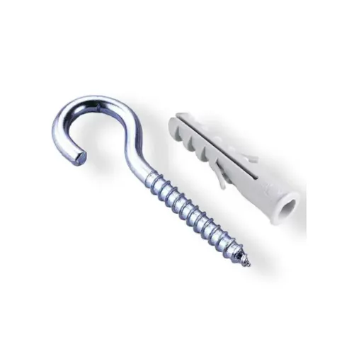 Gancho com Bucha de Nylon 08mm Cartela com 4 - Bemfixa - Liven Casa