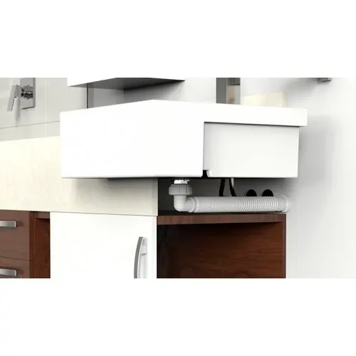 Sifão Tubo Extensivo Universal com Joelho de 90º Branco 030124 - Blukit - Liven Casa