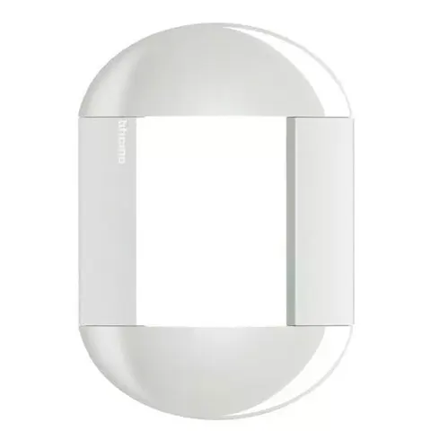 Placa Living Light 4X2 3 Postos Redondo Bianco - Bticino - Liven Casa