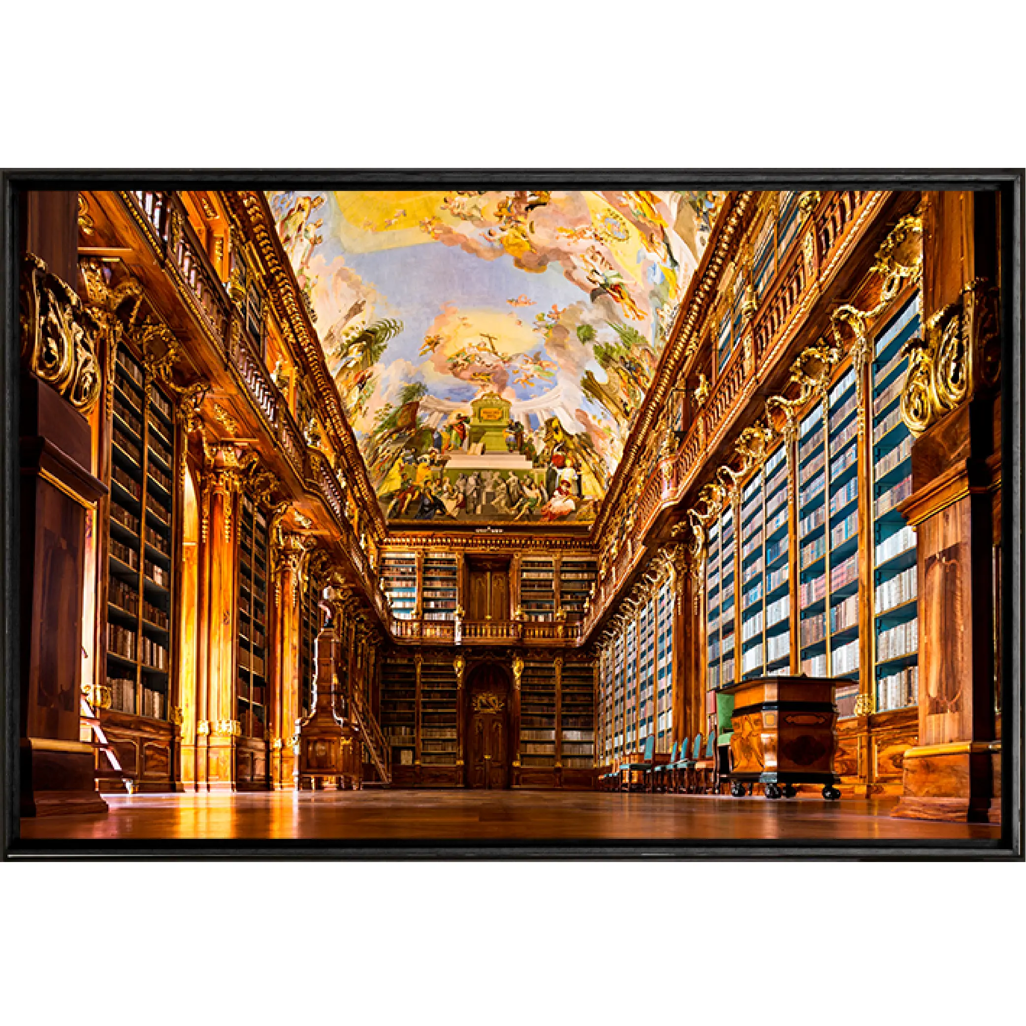 Quadro Biblioteca 90x60 - Casa da Moldura  - Liven Casa
