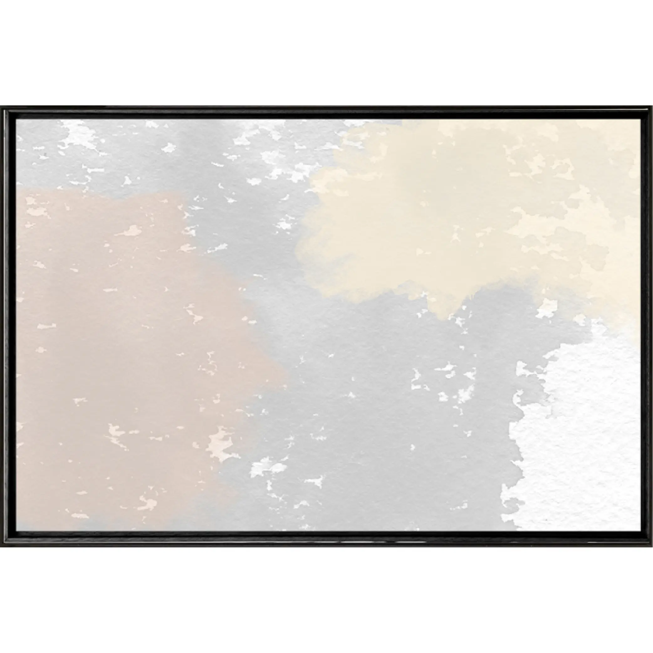 Quadro Neve Abstrato 70x50cm - Casa da Moldura - Liven Casa