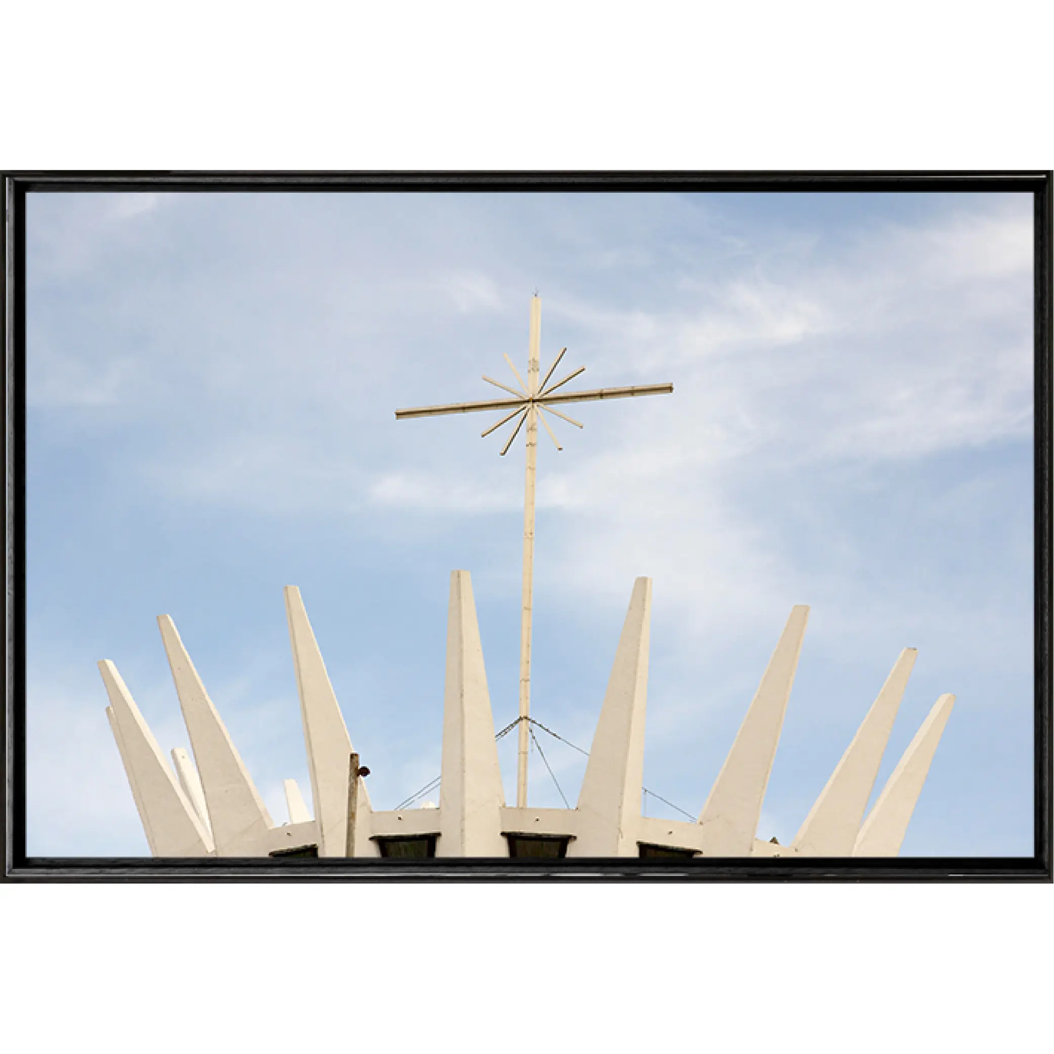 Quadro Cruz Catedral 70x50 cm - Casa da Moldura - Liven Casa