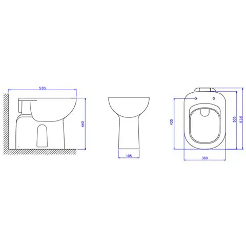 Bacia Convencional Vogue Plus Conforto P510 Branco - Deca - Liven Casa