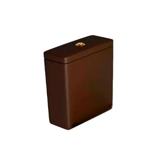 Caixa para Bacia Acoplada Quadra/Piano/Polo/Unic/Axis CD21F Marrom Fosco/Gold - Deca - Liven Casa