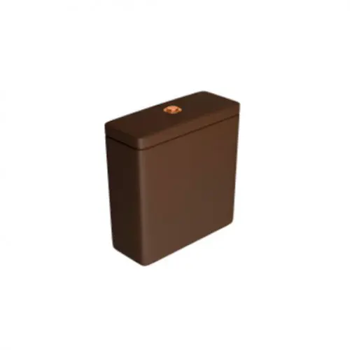 Caixa para Bacia Acoplada Quadra/Piano/Polo/Unic/Axis CD21F Marrom Fosco/Red Gold - Deca - Liven Casa