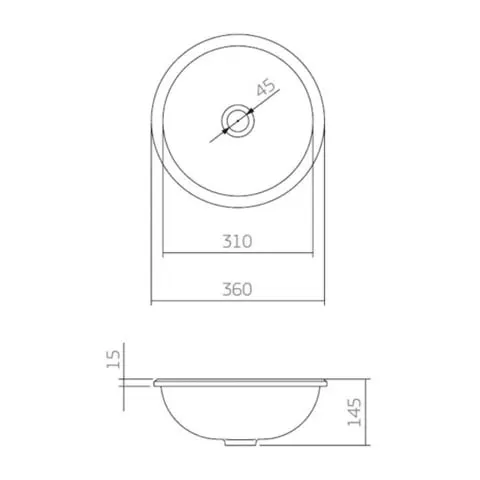 Cuba de Embutir para Banheiro Redonda L41 Branco - Deca - Liven Casa