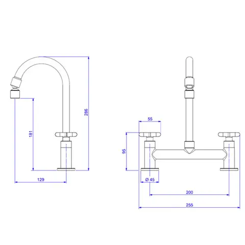 Misturador de Mesa para Cozinha Flex Bica Móvel Cromado - Deca - Liven Casa