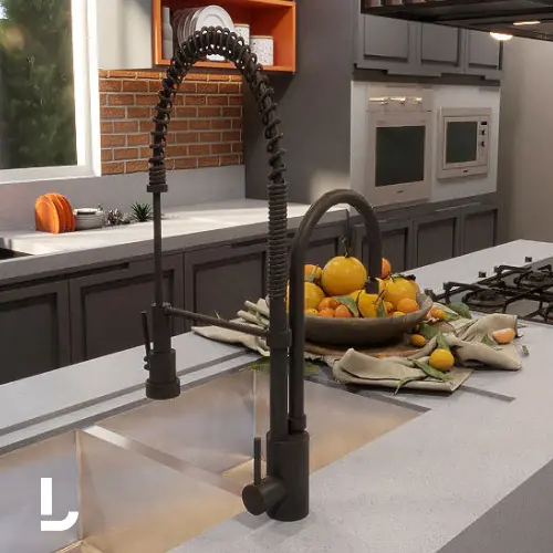 Misturador de Mesa para Cozinha Gourmet Monocomando Black Matte - Deca - Liven Casa