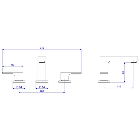 Misturador de Mesa para Lavatório Unic Bica Baixa Cromado - Deca - Liven Casa