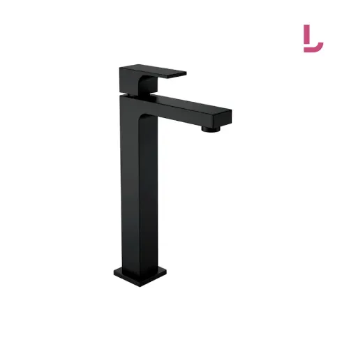 Misturador de Mesa para Lavatório Unic Monocomando Bica Alta Black Matte - Deca - Liven Casa