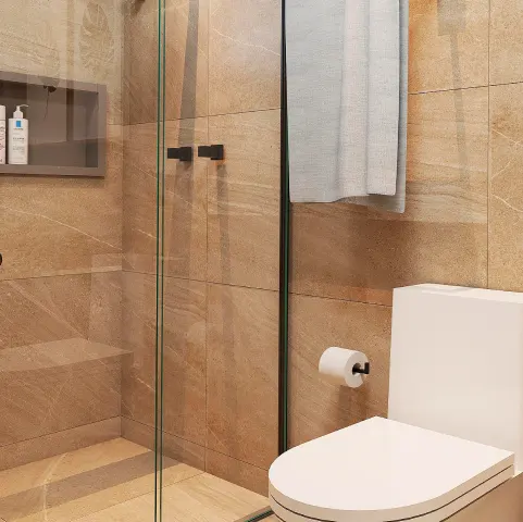 Papeleira Quadratta Black Matte - Deca - Liven Casa