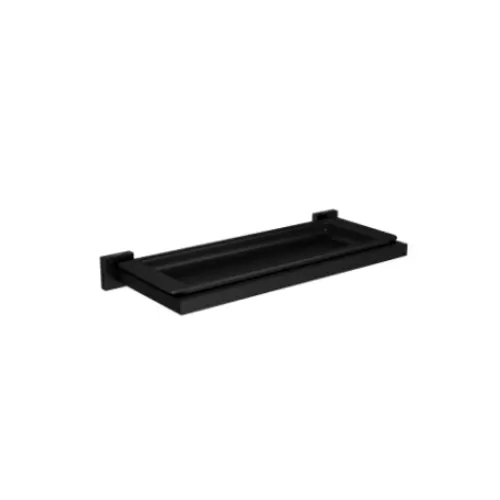 Prateleira Quadratta Black Matte - Deca - Liven Casa