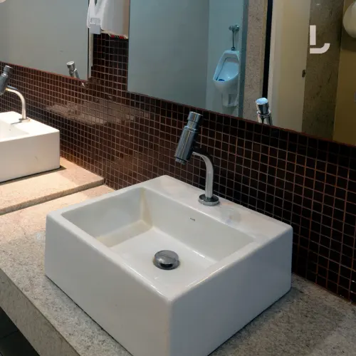 Torneira de Mesa para Lavatório Decamatic Link Fechamento Automático Cromado - Deca - Liven Casa