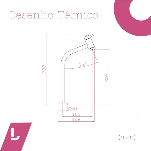 Torneira de Mesa para Lavatório Link Bica Alta Cromado - Deca - Liven Casa
