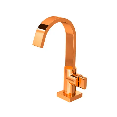 Torneira de Mesa para Lavatório Polo Bica Alta Red Gold - Deca - Liven Casa
