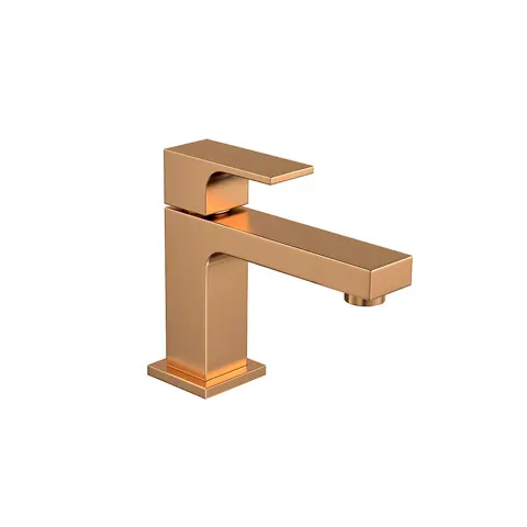 Torneira de Mesa para Lavatório Unic Bica Baixa Gold Matte - Deca - Liven Casa