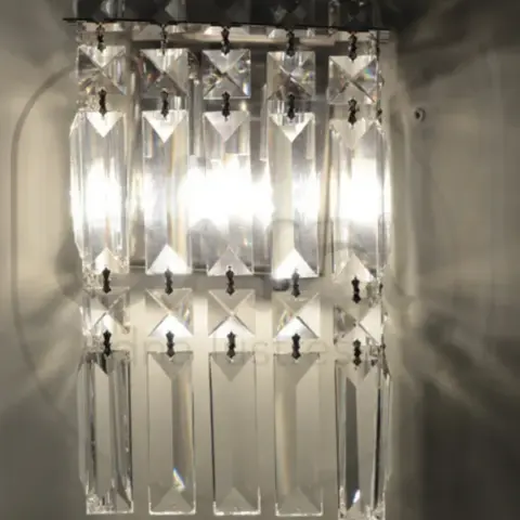 Arandela Apolo Cristal Translucido ARA-002 20x24cm - DNA Lustres  - Liven Casa