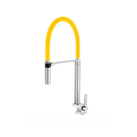 Torneira de Mesa para Cozinha Doc Cromado/Amarelo - Docol - Liven Casa
