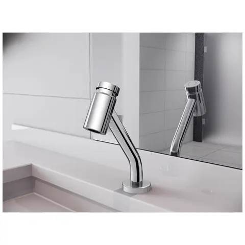 Torneira de Mesa para Lavatório Lóggica Matic Bica Baixa 1/2 - Liven Casa