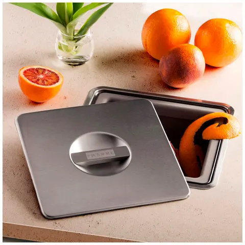 Lixeira Sobrepor Quadrada 10 Litros Inox - Franke - Liven Casa