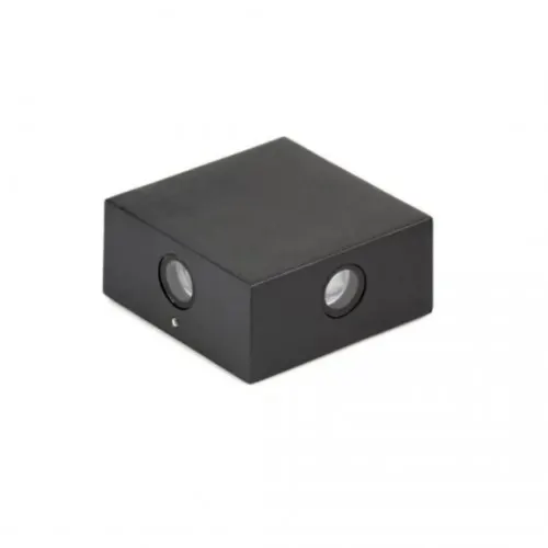 Balizador Led Quadrado Bivolt 3000K Preto - Germany - Liven Casa