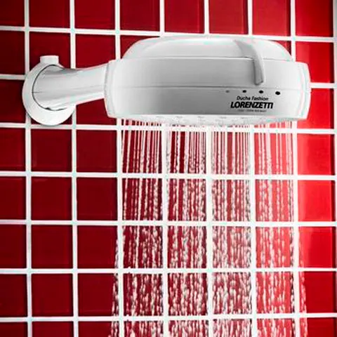 Chuveiro Elétrico de Parede Fashion Branco 220v - Lorenzetti - Liven Casa