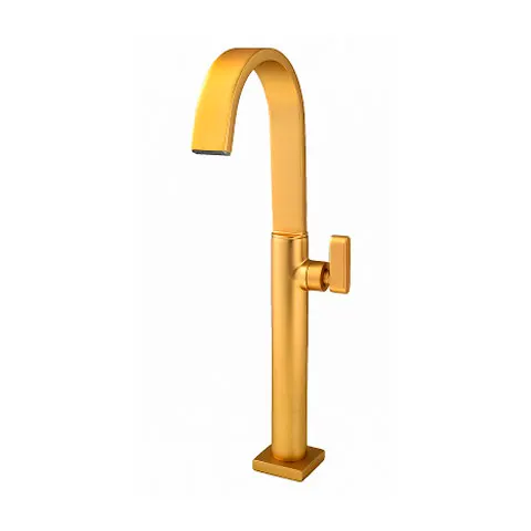 Torneira de Mesa para Cuba de Apoio 1195 33 Dourado Fosco - Perflex - Liven Casa