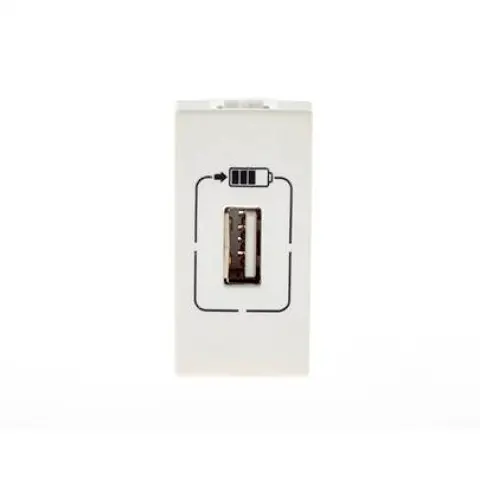 Tomada USB Pial Plus+ um Módulo Branco - Pial Legrand - Liven Casa