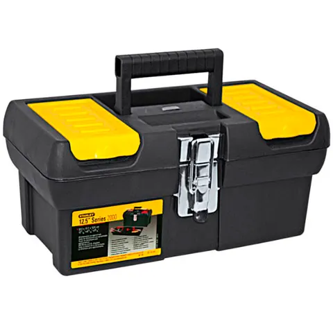 Caixa de Ferramentas Plástica Preto/Amarelo - Stanley - Liven Casa