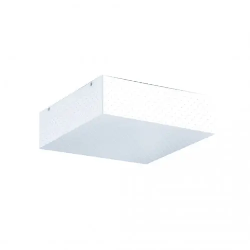 Plafon Crux Acrílico 35x35cm S21177 Branco - Stilo Clean - Liven Casa