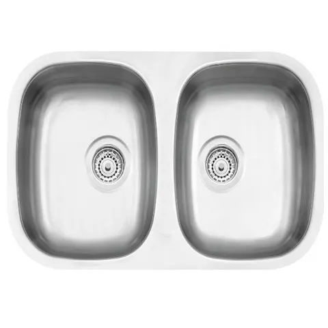 Cuba Dupla para Cozinha Retangular Prime Inox com Válvula Acetinada - Tramontina - Liven Casa