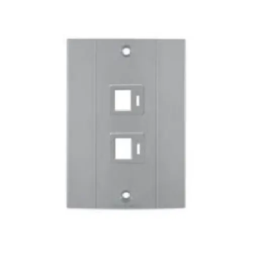 Placa Dois Postos Plastibox RJ 4x2 Cinza - Tramontina - Liven Casa