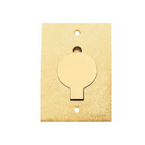 Placa para Caixa de Piso Duo Simples 4x2 Dourada - Tramontina - Liven Casa