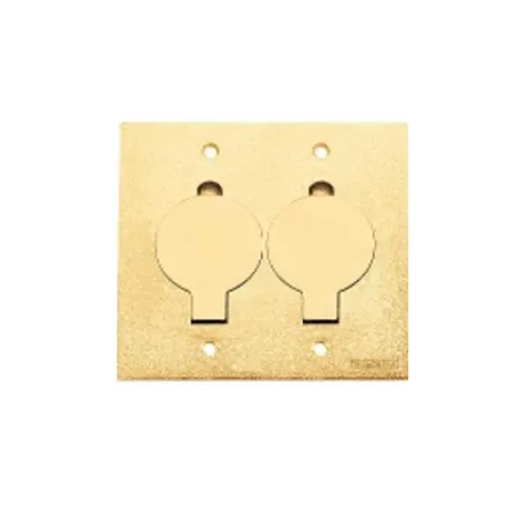 Placa para Caixa de Piso Dupla 4x4 Dourada - Tramontina - Liven Casa