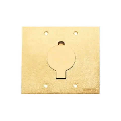 Placa Simples para Caixa de Piso 4x4 Dourada - Tramontina - Liven Casa